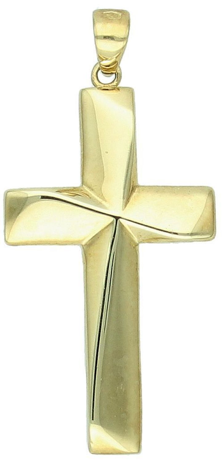 Złota zawieszka gładki krzyżyk ZA 3837A 333, próba 333. Złoty krzyżyk to bardzo elegancki wybór na prezent, który jest subtelny i ponadczasowy. 1.jpg